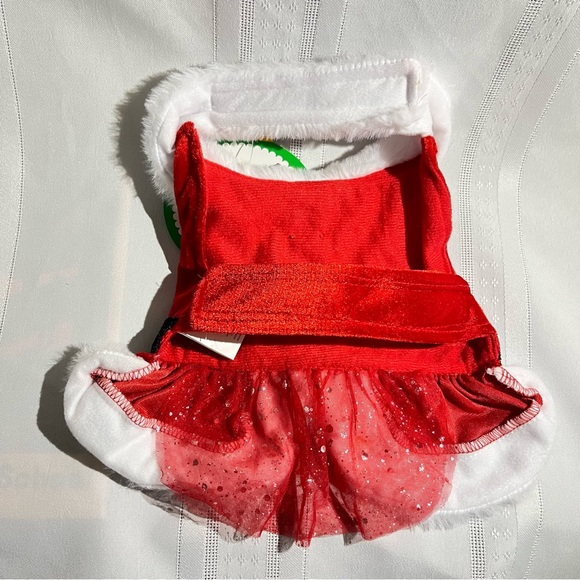 Merry & Bright Costume Dog XS Pet Mrs Claus Christmas Dress Xmas Bling - Picture 9 of 13